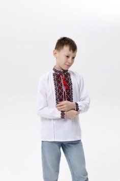Вышиванка "Любисток красный" для мальчика 20518900 фото