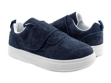 Кеди з натуральної замші для дитини, Apawwa NC175-1 navy 9067326 фото