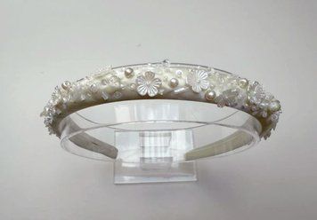 Красивий атласний обруч для дівчинки, ручна робота 836135 фото