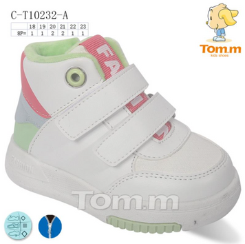 Теплі чобітки для дівчинки, C-T10232-A white 9706718 фото
