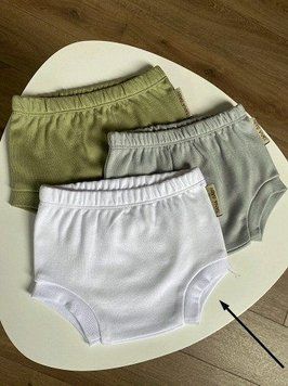 Трикотажні блумери для дитини (білі) 1шт, TaNa Baby, 33 9610456 фото