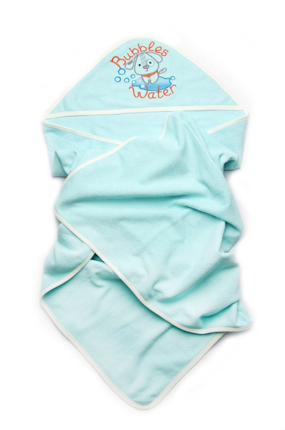 Детское полотенце для мальчика с уголком-капюшоном махровое для купания 112362 112362 фото