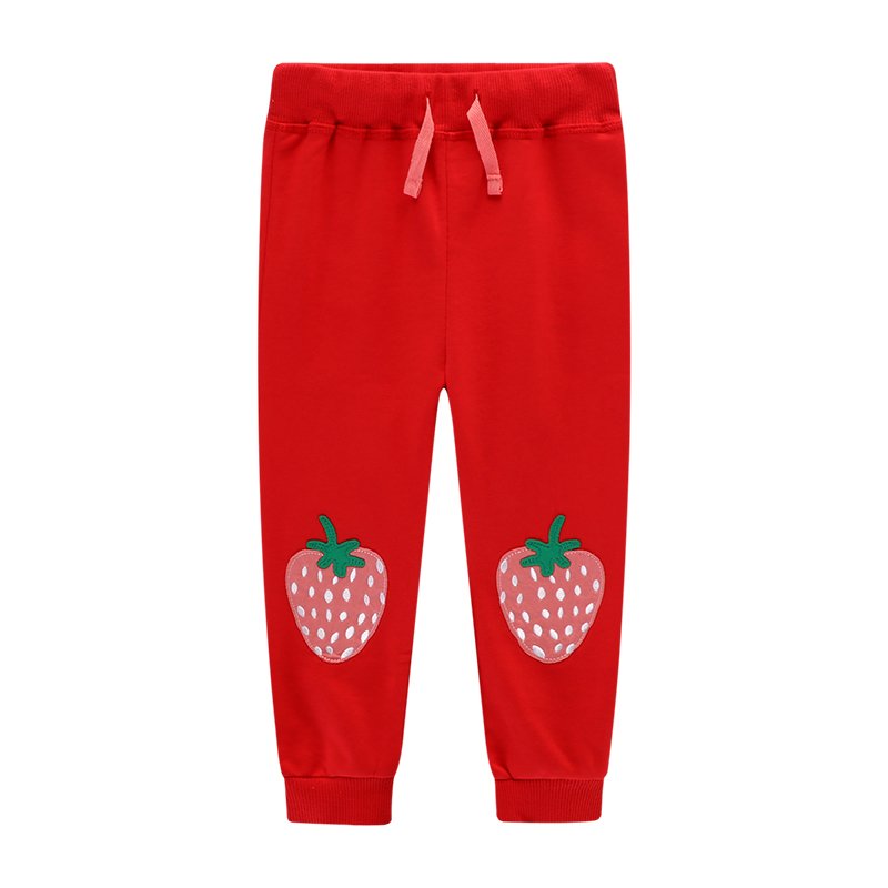 Штаны для девочки с изображением клубники красные Strawberry Jumping Meters 126533 126533 фото