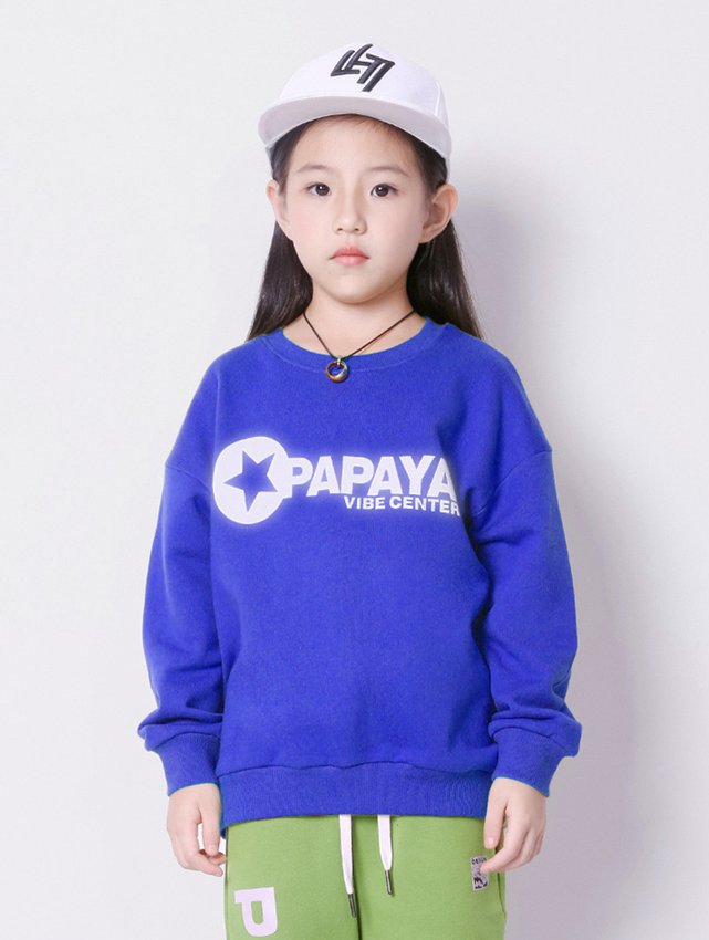 Свитшот для девочки Papaya, синий Bronco 48648 48648 фото