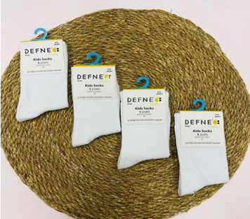 Трикотажні шкарпетки для дитини 1шт. (білі), Defne DFN1C-U002-22 70086760 фото