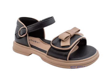 Сандалии для девочки, Clibee ZB103 black-khaki 20012628 фото