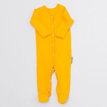 Трикотажний чоловічок з закритими стопами (лимонний), TaNa Baby, 10 20199274 фото