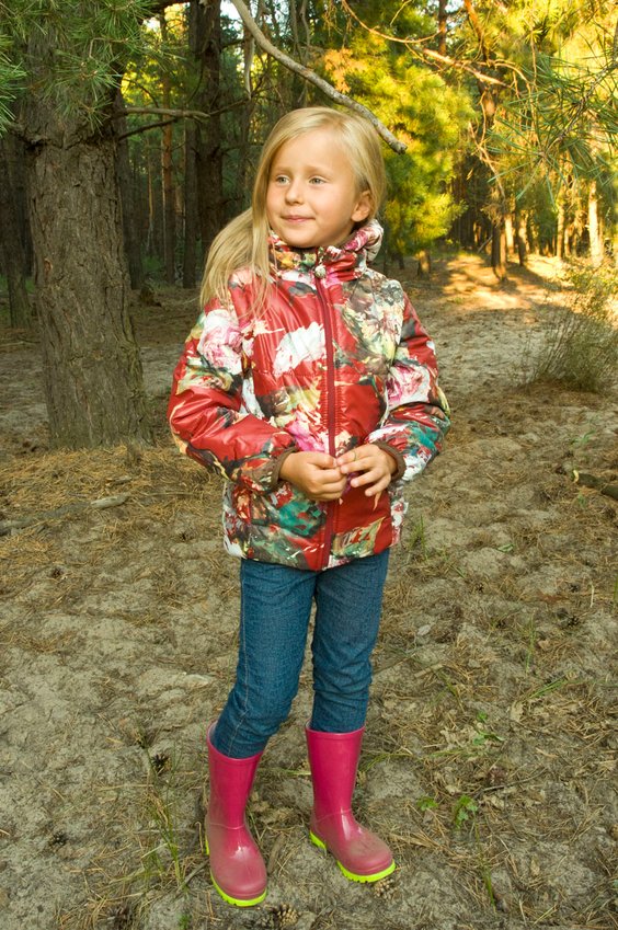 Куртка-жилет для девочки (розы) 110291 110291 фото
