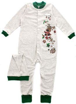 Новогодний трикотажный человечек для ребенка с шапочкой, К8ІН003 2369592 фото