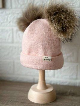 Ангоровая шапочка с флисовой подкладкой, Mini Flamingo 9898050 фото