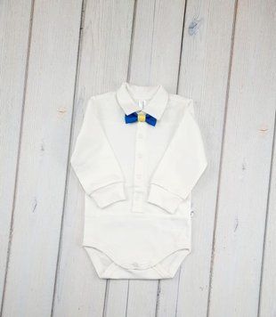 Трикотажне боді з метеликом для дитини, 50-33 Mokkibym 9622592 фото