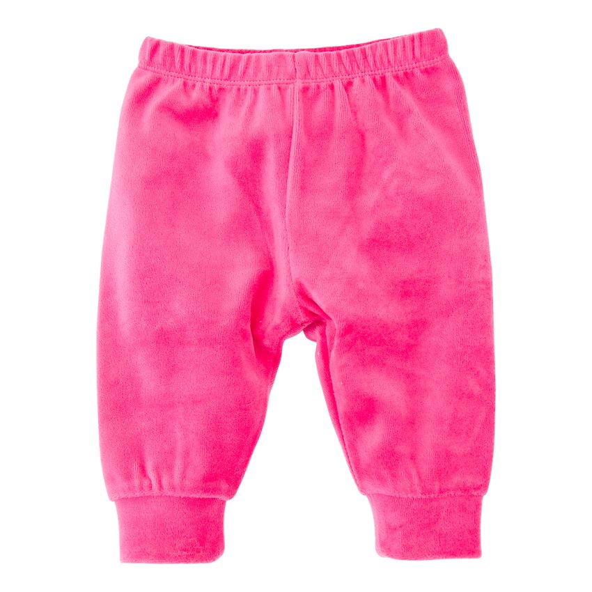 Штаны для девочки велюровые однотонные розовые Малинка Berni Kids 126901 126901 фото