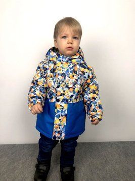 Демісезонна куртка з трикотажною підкладкою "Оскар" (жовта геометрія), DC Kids 9120328 фото