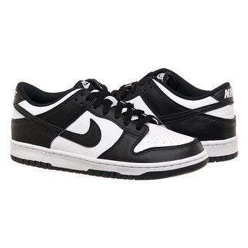Кросівки жіночі Nike Dunk Low Retro White Black (Gs) (CW1590-100) CW1590-100-39 фото