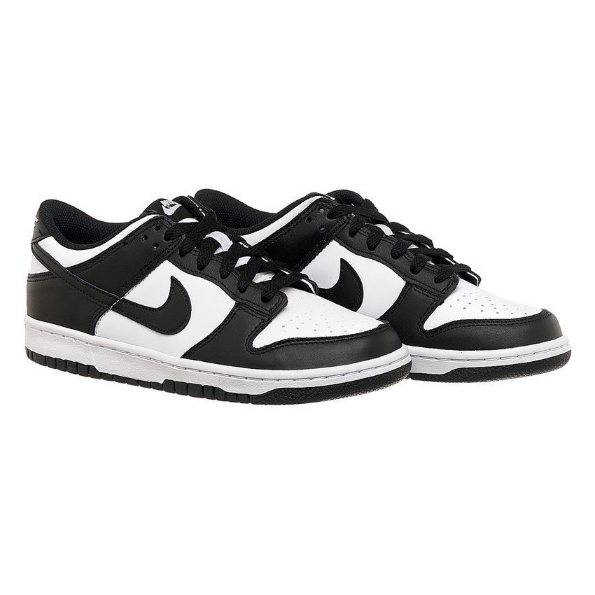 Кросівки жіночі Nike Dunk Low Retro White Black (Gs) (CW1590-100) CW1590-100-39 фото