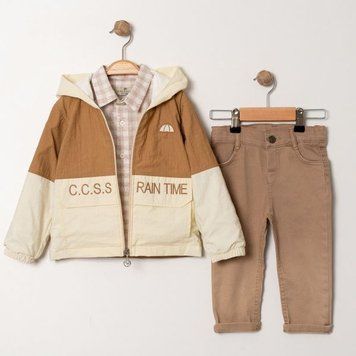 Комплект-трійка для дитини Rain Day, Cocosiss 2113SS-Kahve 20356504 фото