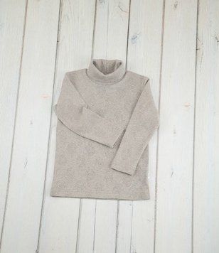 Трикотажный гольф для ребенка (капучино), 87-3 Mokkibym 20179386 фото