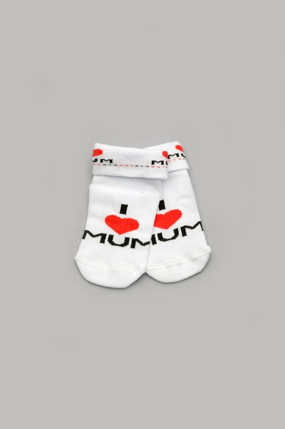 Шкарпетки для новонароджених "I love mum" 109362 109362 фото