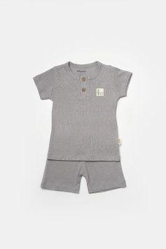 Комплект двойка из трикотажа в рубчик, CSYB9044 BabyCosy 20452062 фото