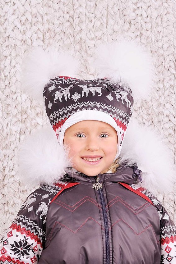 Шапка зимняя "Скандинавия" для девочки 109523 109523 фото