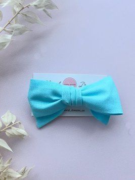 Красива заколка для волосся, ручна робота (блакитна) 818885 фото