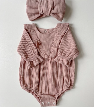Муслиновый комплект для девочки "Миа" (ягодный), Little Angel 13948/13951/13954/13957/13960/13963 9616986 фото