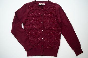 Трикотажный кардиган для девочки, Vio Faloni 88109 20128246 фото