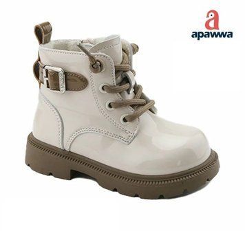 Черевички з плюшевою підкладкою для дівчинки, Apawwa N629-1/N630-1 beige 20191831 фото