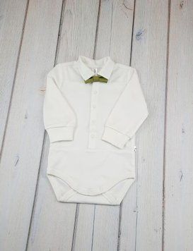 Трикотажное боди с бабочкой для ребенка, 50-31 Mokkibym 9622792 фото