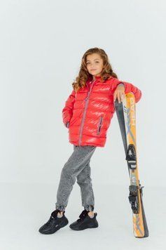 Теплая куртка "Шайн" с флисовой подкладкой (красная), DC Kids 9267952 фото