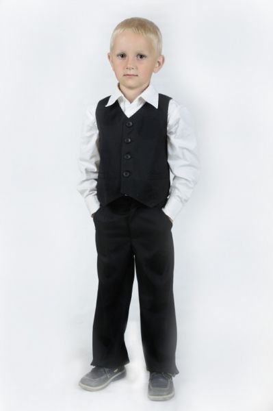 Костюм выпускной для мальчика в детский сад: брюки + жилет 133433 133433 фото