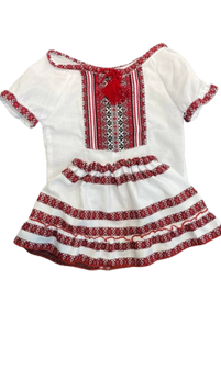 Вишитий костюм для дівчинки, Мальви КмД-021 20021392 фото