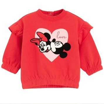 Теплий трикотажний світшот з начосом всередині "Minnie Mouse" 70601980 фото