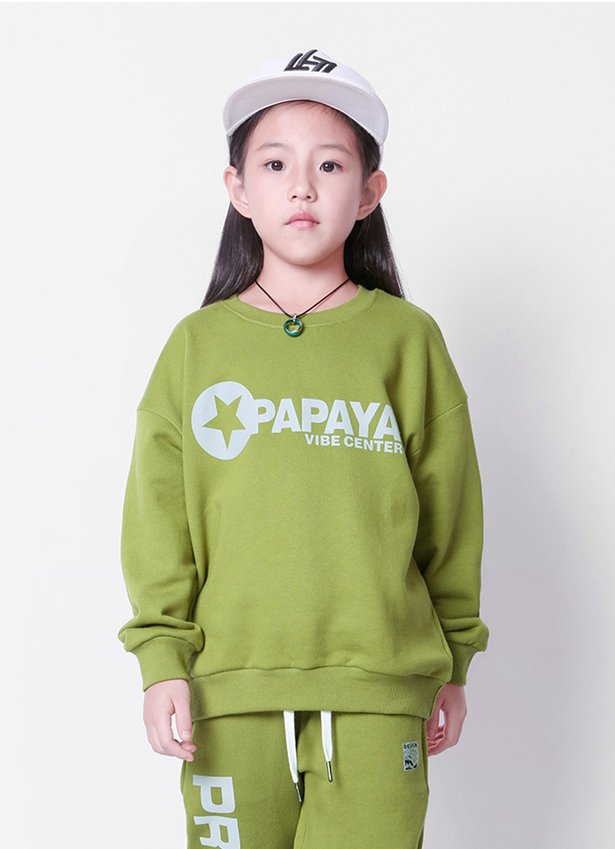 Свитшот для девочки Papaya, зеленый Bronco 126239 126239 фото