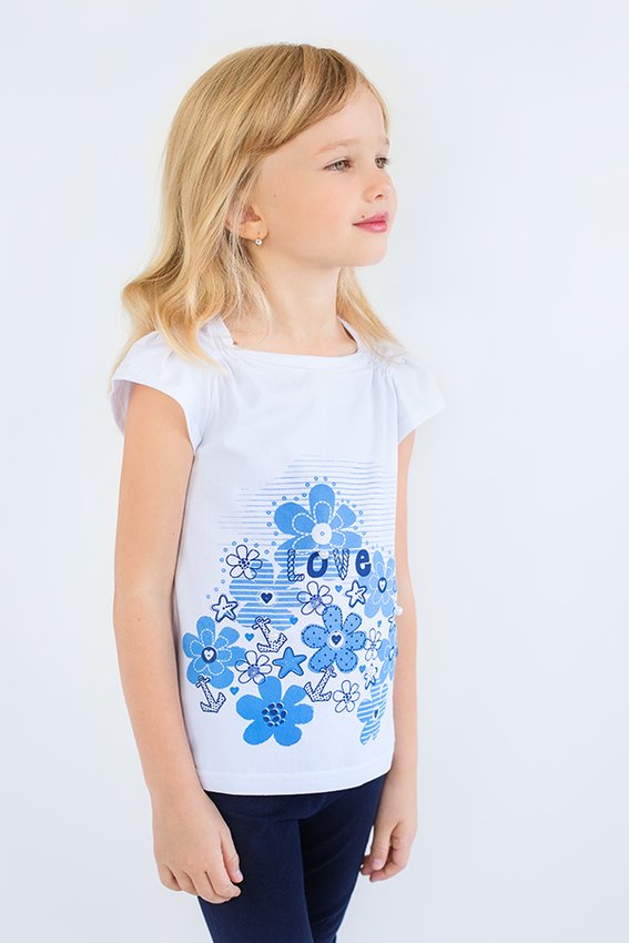 Детская футболка для девочки "Море" 109435 109435 фото